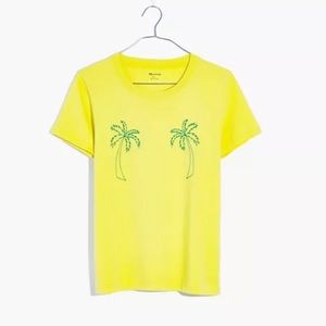 Embroidered Palm Radio Boxy Tee